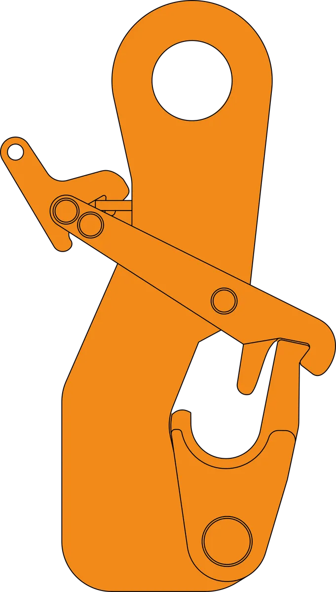 PRD ON-10K on-load release hook technical illustration