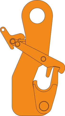 PRD ON-10K on-load release hook technical illustration